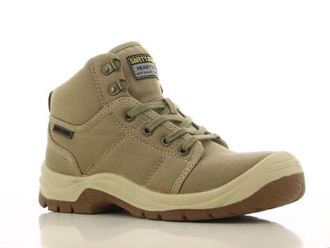 รองเท้าเซฟตี้ Safety shoes fashion desert brown